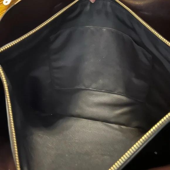 Coach Brown and Black Monogram Tote - Picture 5 of 7